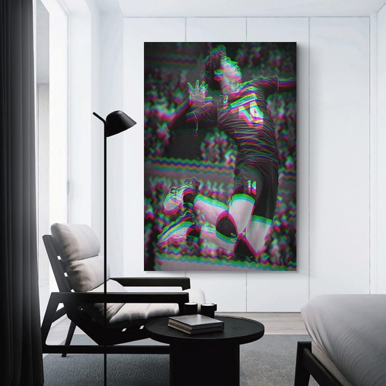 Sports Poster Yuki Ishikawa Volleyball Player Black And White